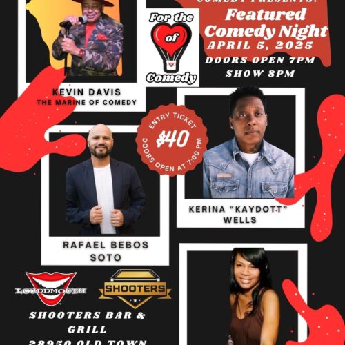 Sat. Shooters Festival Comedy Event Flyer IG
